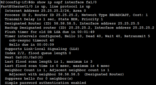 30. show ospf authentication